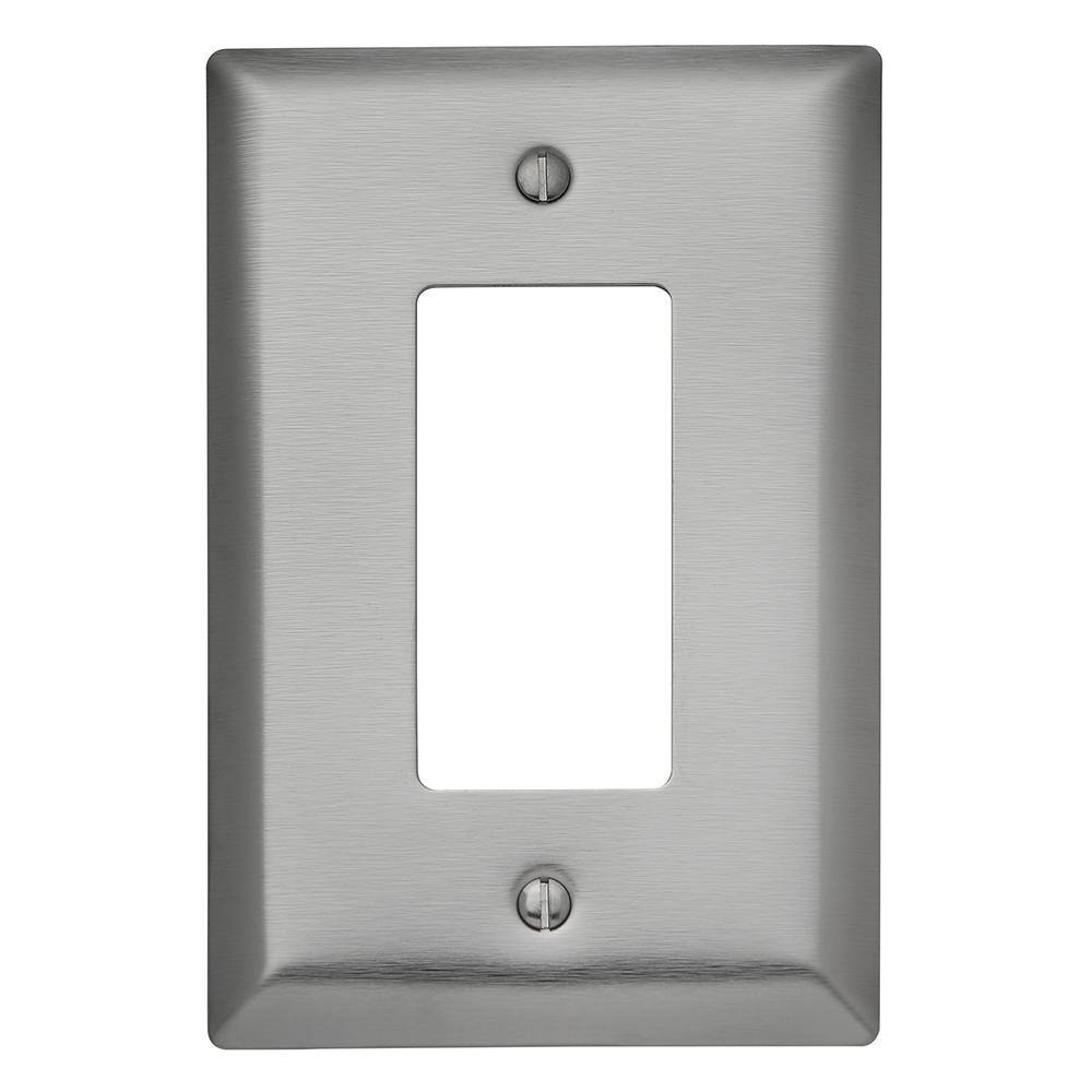 Legrand Pass  Seymour 302304 SS 1 Gang DecoratorRocker Oversized Wall Plate Stainless Steel (1-Pack) SSO26