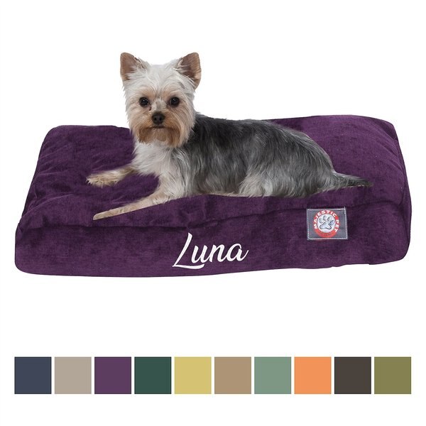 Majestic Pet Shredded Memory Foam Villa Personalized Pillow Cat and Dog Bed w/ Removable Cover