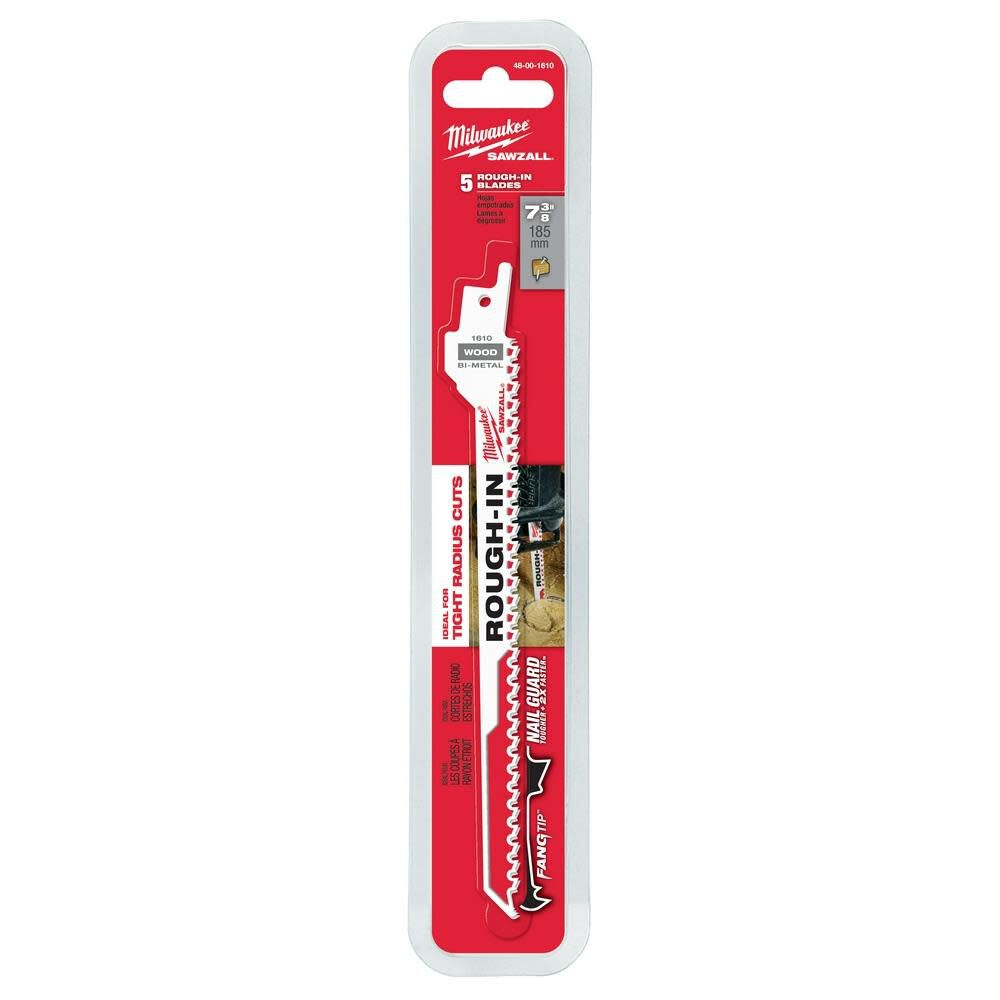 MW Rough-In SAWZALL Blade 5PK 48-00-1610 from MW