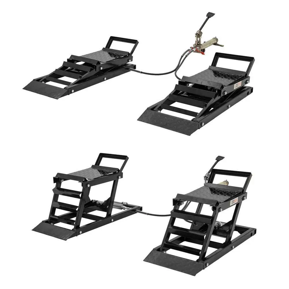 Black Widow 3000 lbs. Per Pair Capacity Hydraulic Underbody Access Car Lift with Ramp CARLIFT-3000