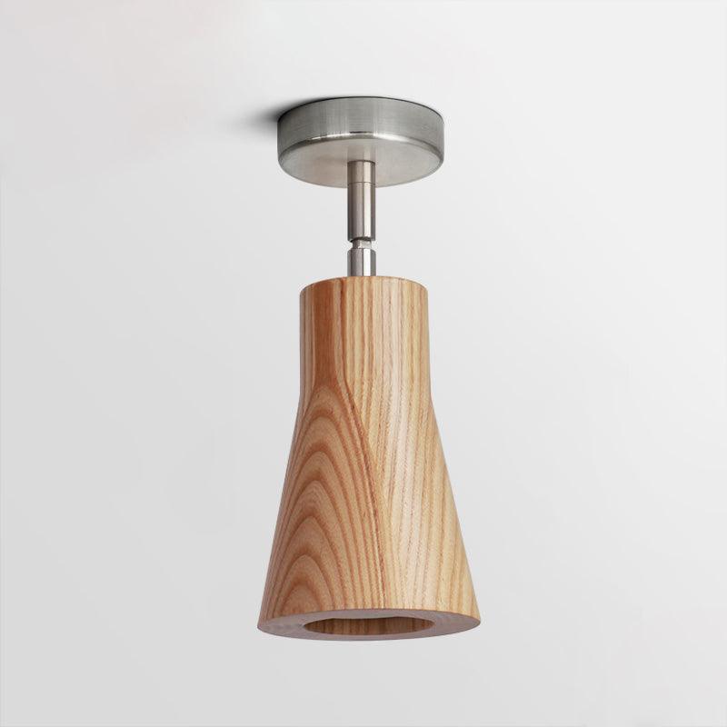 Wood Track Ceiling Lamp