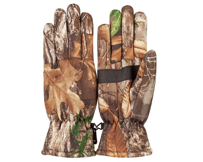 Lincoln Outfitters Mens Stealth Soft Shell Hunting Glove with Berber Interior Real Tree Edge D-1414-EDG