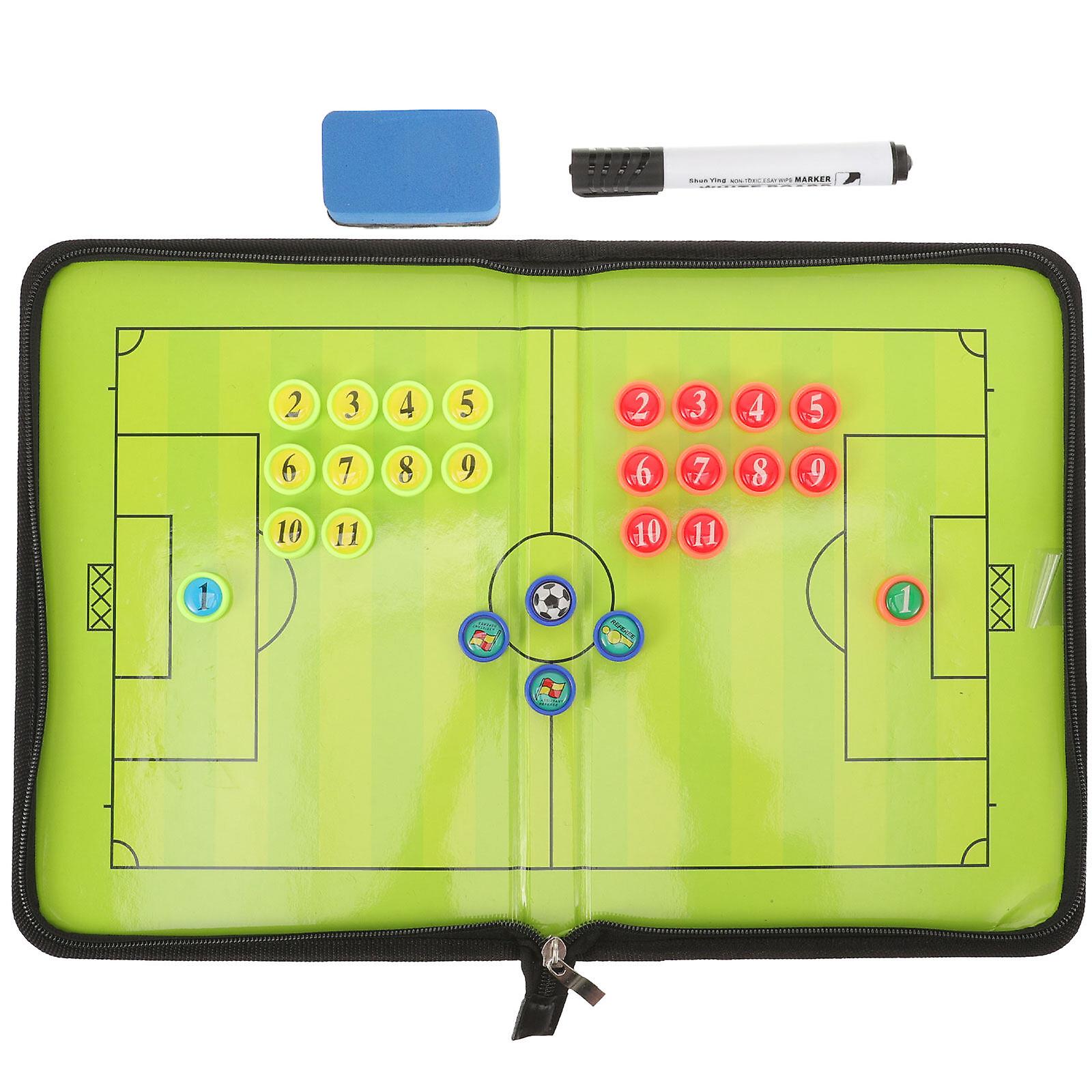 1 Set Magnetic Football Coaching Board Soccer Coaching Equipment Coaching Board