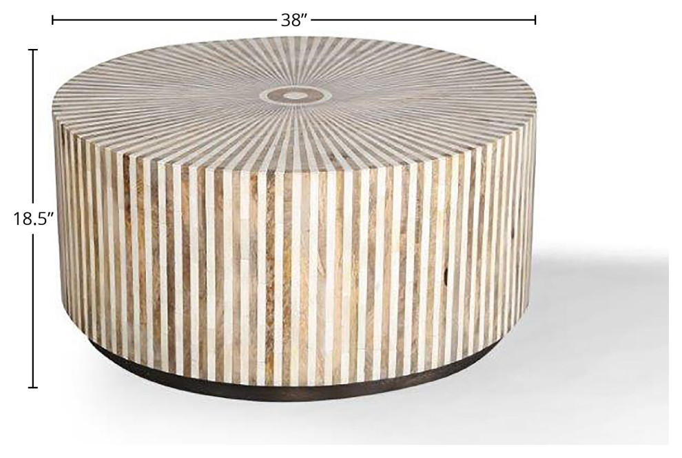 Parker House Crossings Downtown Round Cocktail Table   Traditional   Coffee Tables   by Parker House  Houzz