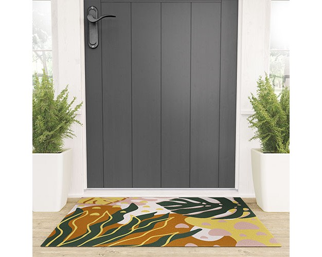 Alisa Galitsyna Floral Magic Looped Vinyl Welcome Mat Society6