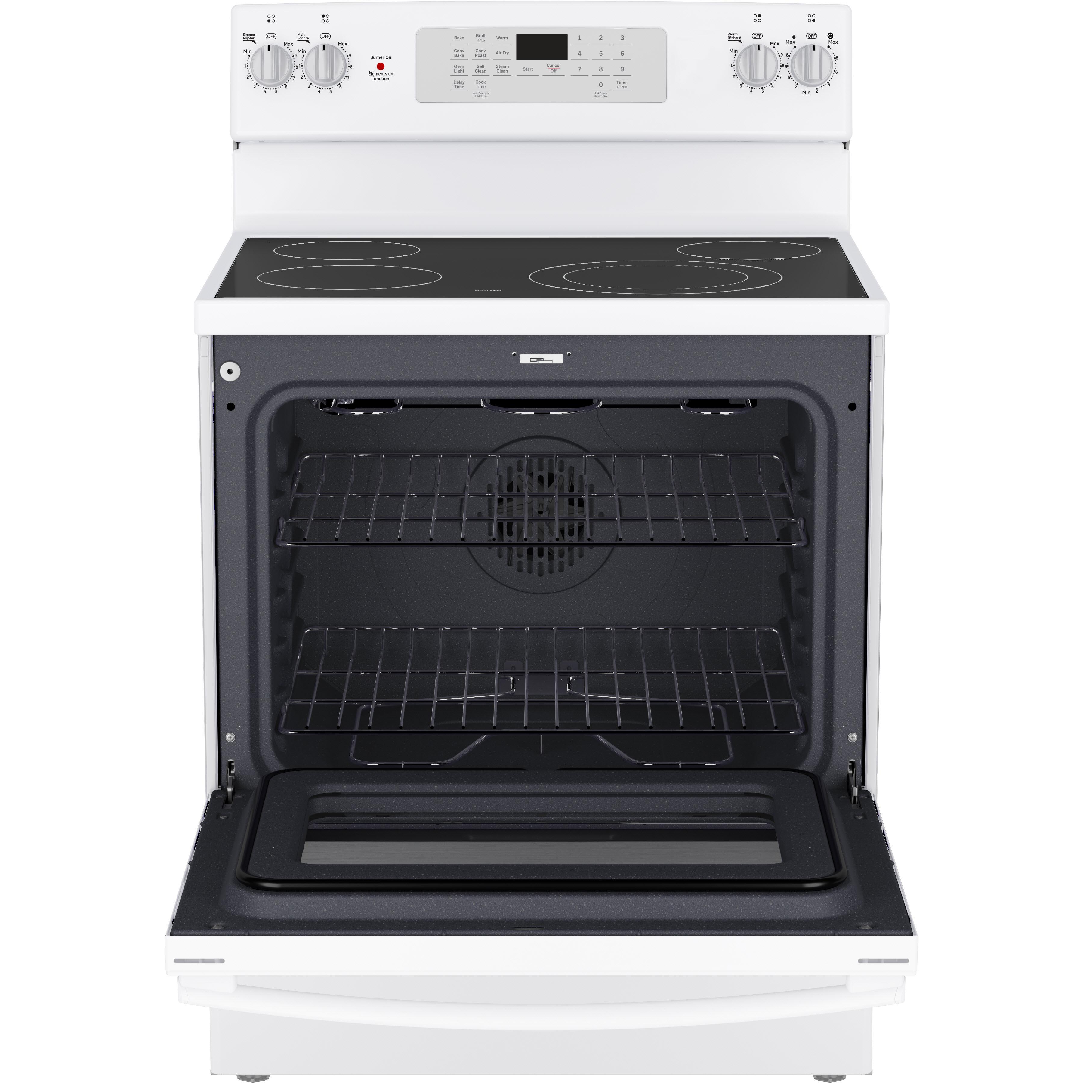 GE 30-inch Freestanding Electric Range JCB830DVWW