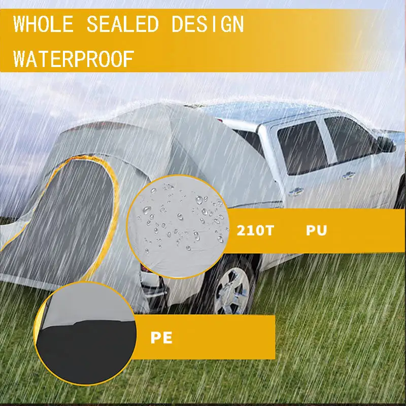 New Design High Quality Outdoor Rainproof Folding Field Fishing Camping Car Free Standing Truck Tent