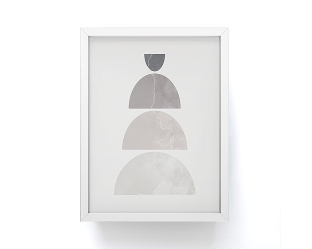 Alisa Galitsyna Monochrome Balance Framed Mini Art Print Society6