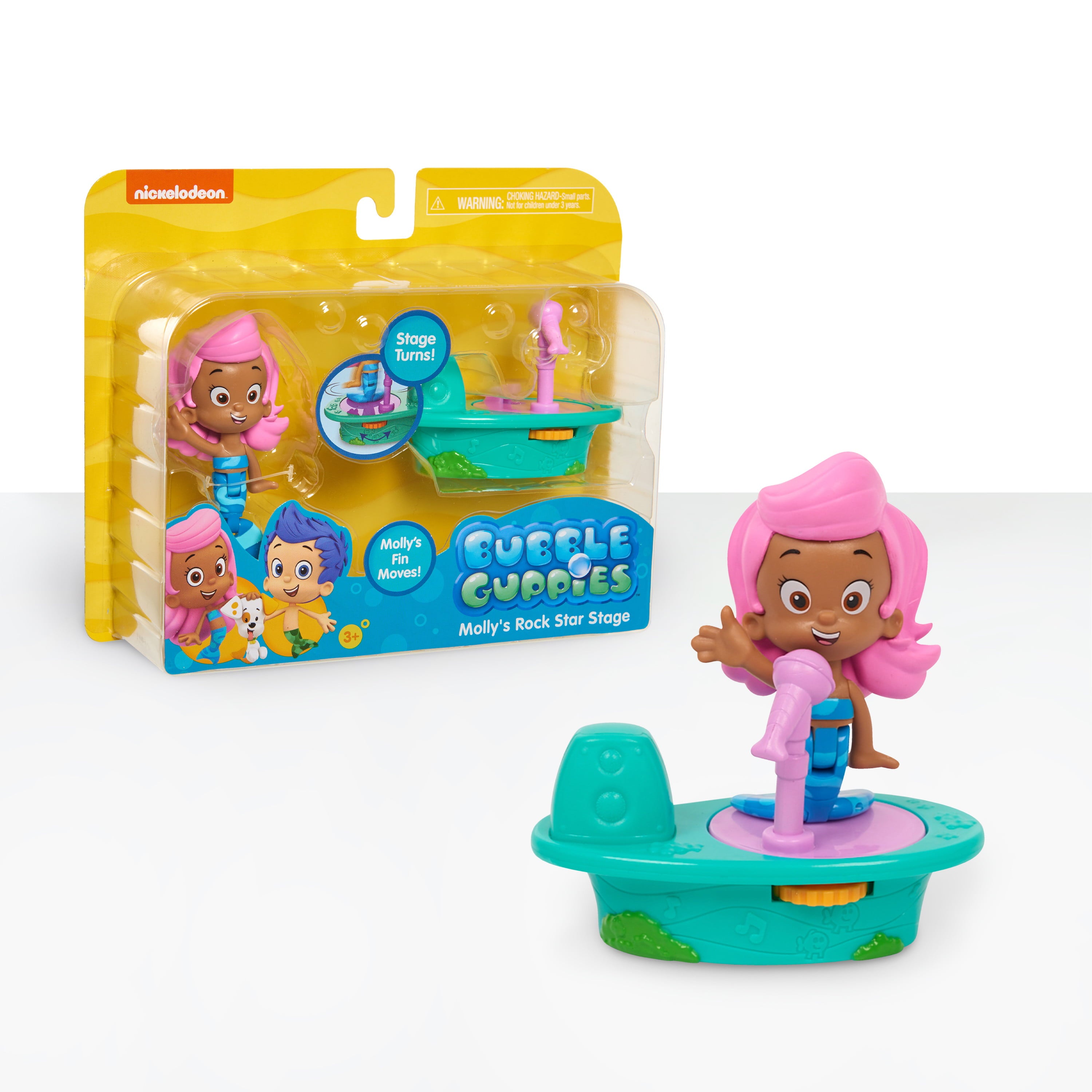 Bubble Guppies Molly's Rock Star Stage Playset，  Kids Toys for Ages 3 Up， Gifts and Presents