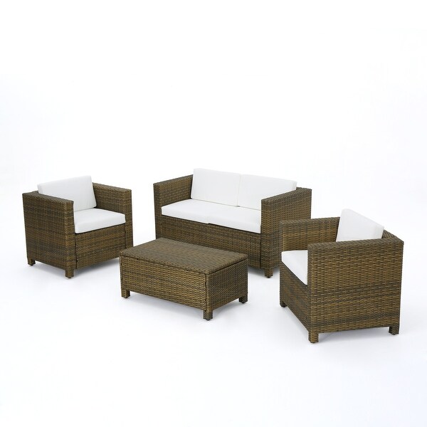 Puerta Outdoor 4piece Sofa Set by Christopher Knight Home