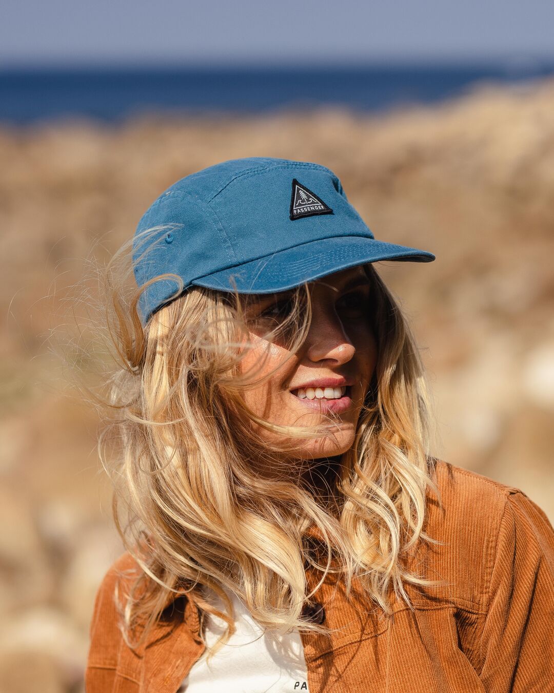 Fixie Recycled 5 Panel Cap - Blue Coral