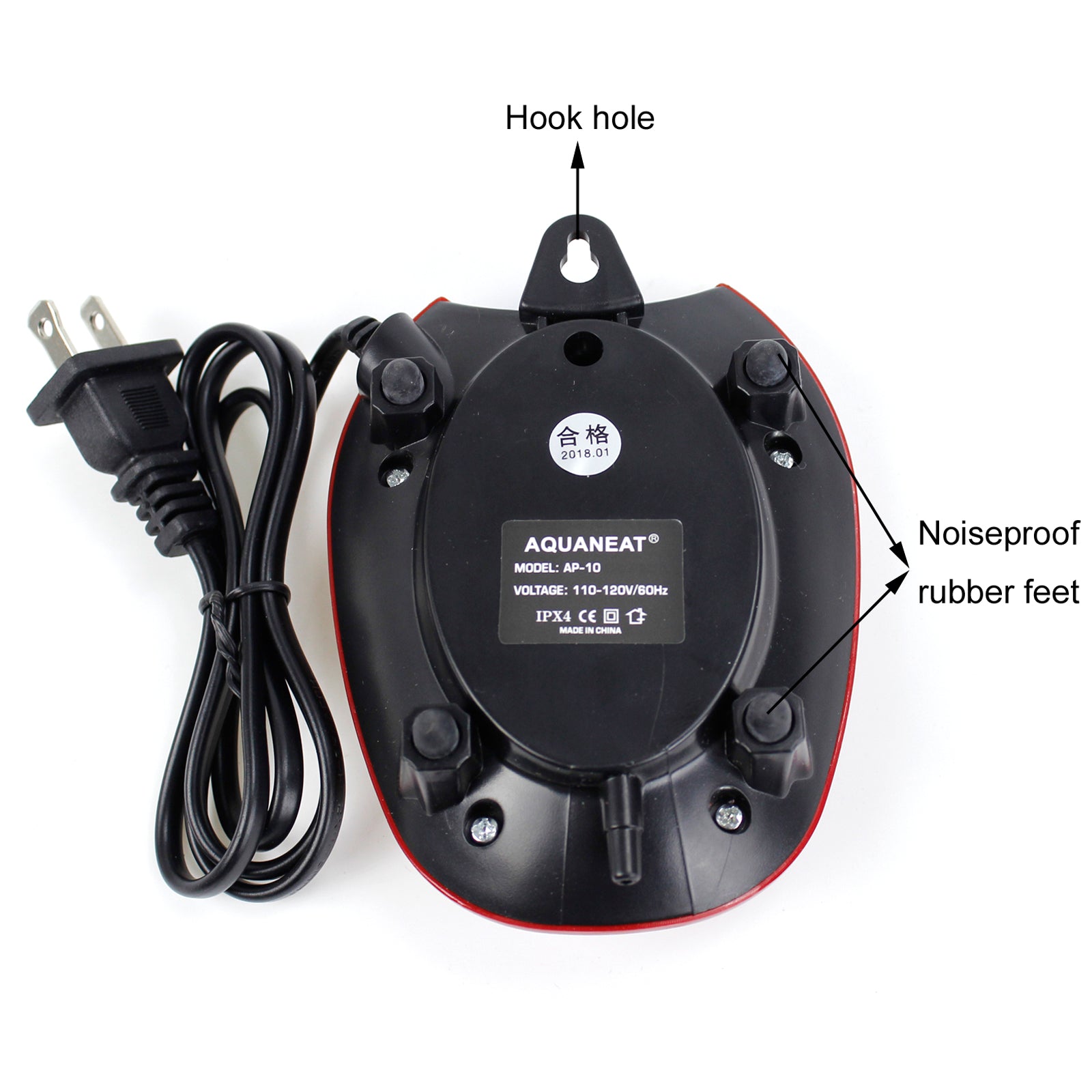 Aquaneat Air Pump for Aquarium 10 Gal Fish Tank 40 GPH Hydroponic Aerator Air Bubbler