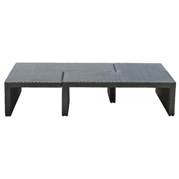 Onyx Black Outdoor Puzzled Coffee Table