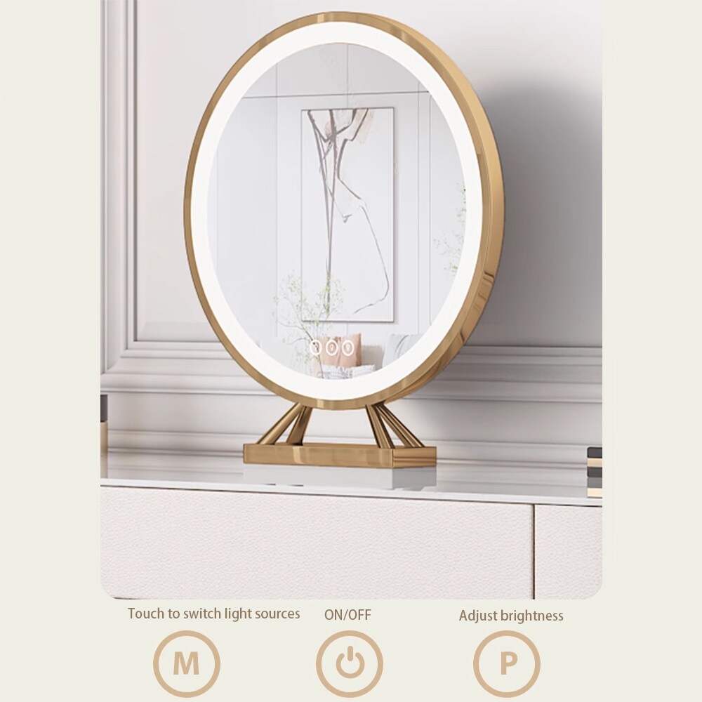 JASIWAY Modern Solid Wood Telescopic Makeup Vanity Desk