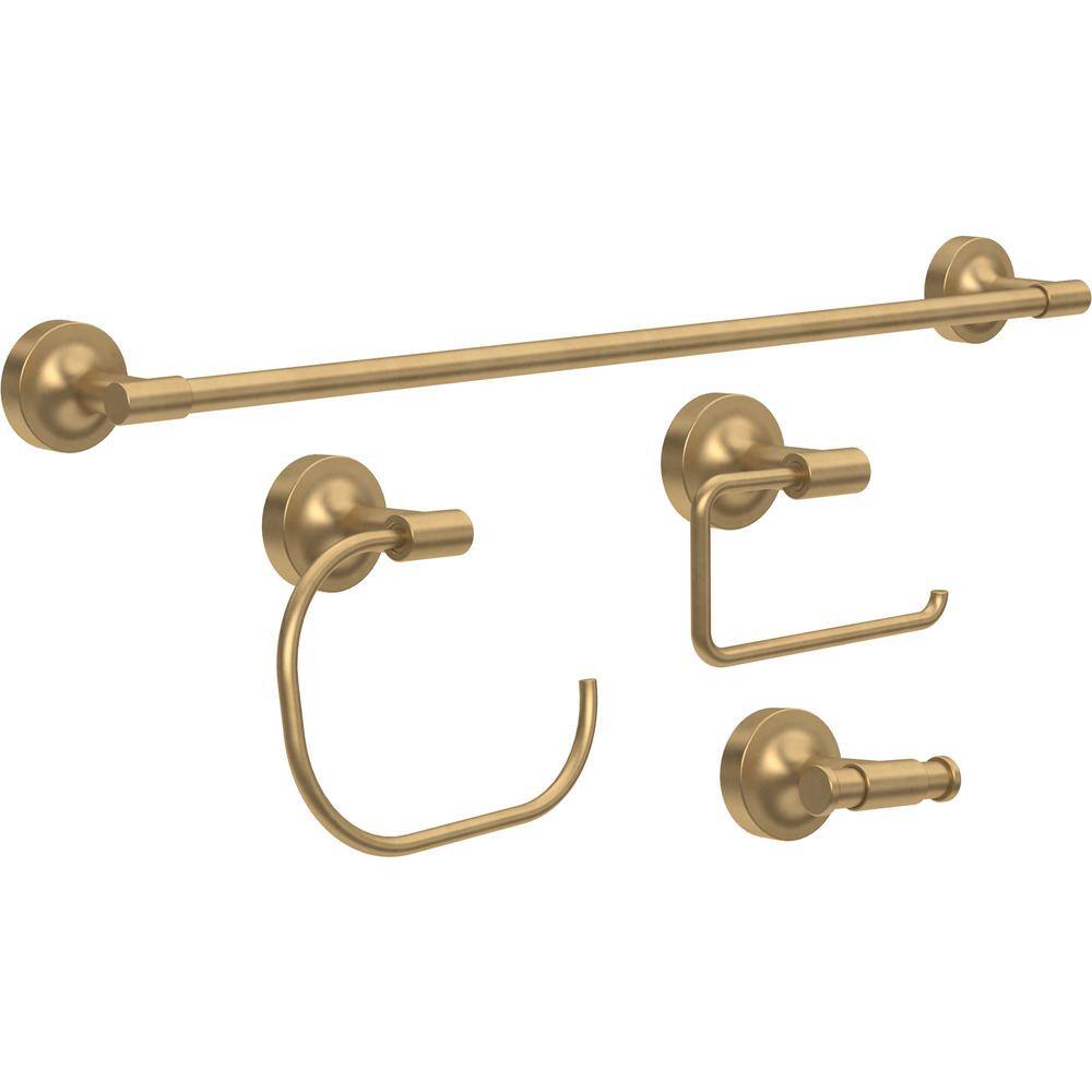 Franklin Brass Voisin Wall Mounted Multi-Purpose Double Knob Towel Hook in Satin Gold VOI35-BB