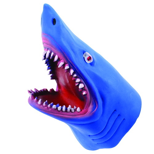 U.S. Toy 4487 Stretchy Shark Hand Puppets / 6 pc