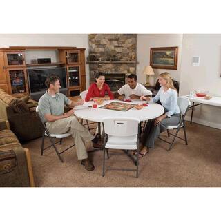 Lifetime White Granite Round Folding Table 25402