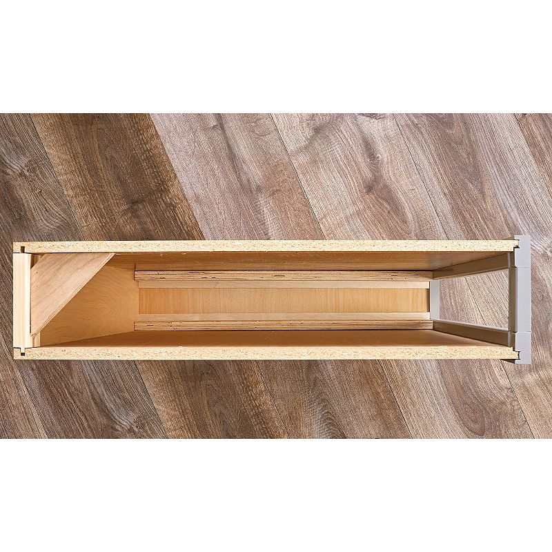 Rev-A-Shelf 6 Pul Out Shelf Organizer Rack for Cabinet Base Filler， 438-BC-6C