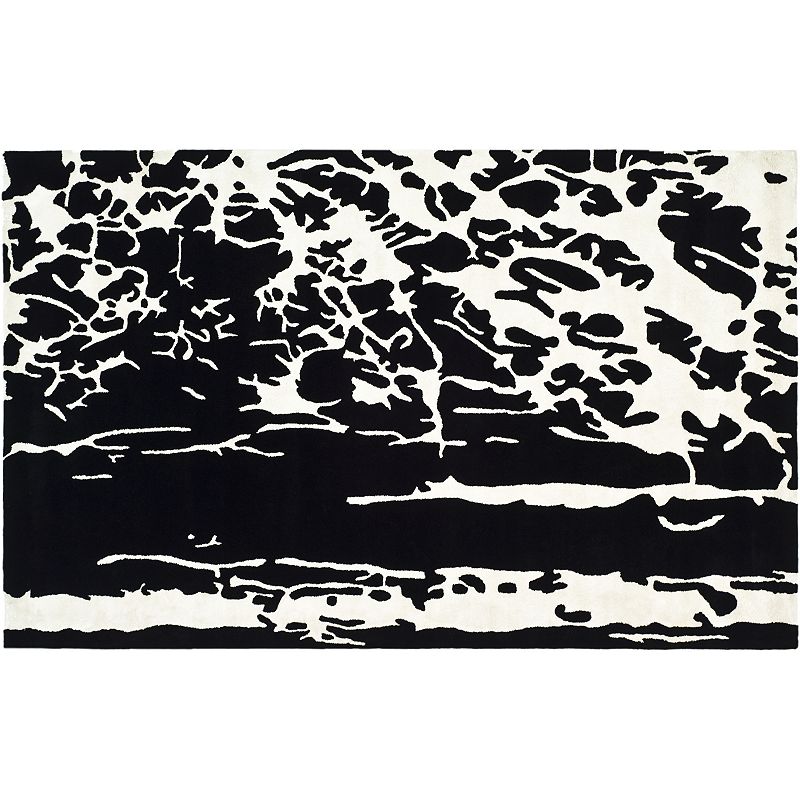 Safavieh Soho Black and White Wool Rug