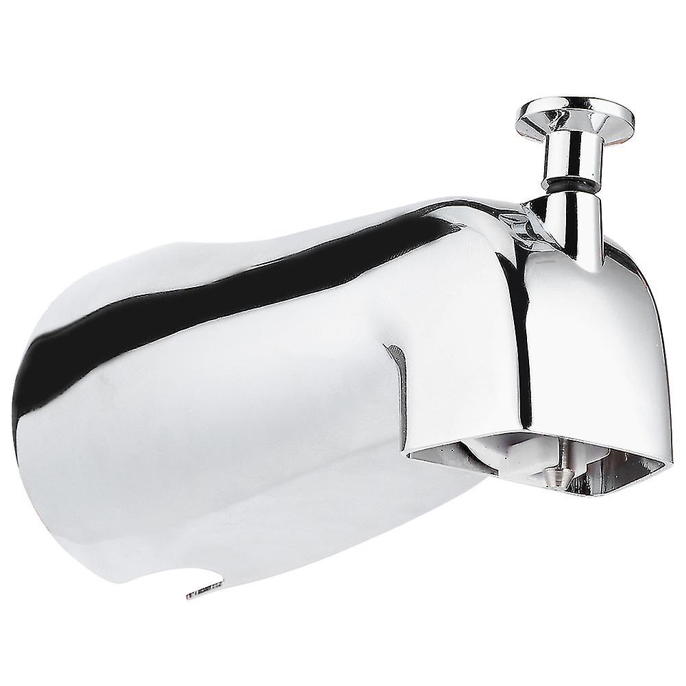 Wall Mounted Electroplate Bathtub Faucet Concealed Tub Spout with Pull up Diverter for Bathroom