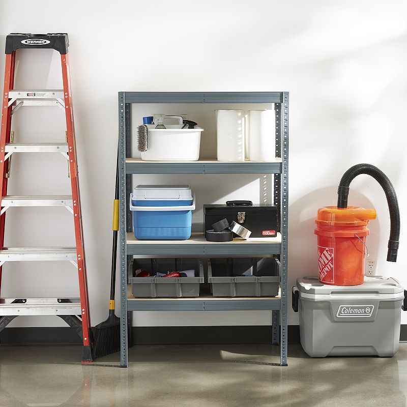 Trestles 36x60 4 Tier Adjustable Metal Shelves Garage Storage， 800 lb Capacity