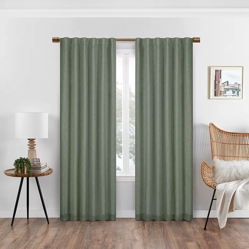 eclipse Absolute Zero Nora Solid 100% Blackout 1-Panel Window Curtain