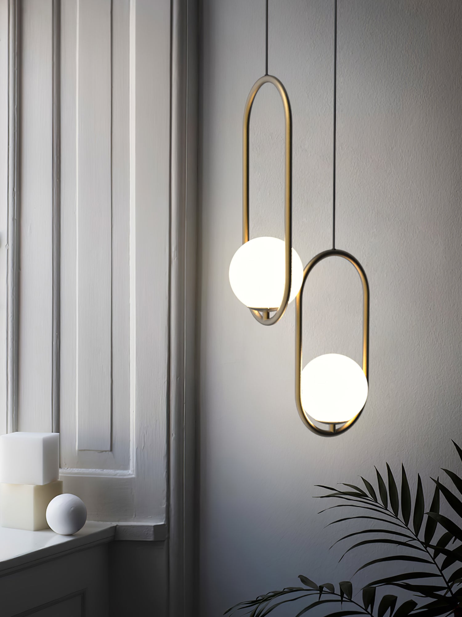 Mila Brass Pendant Light