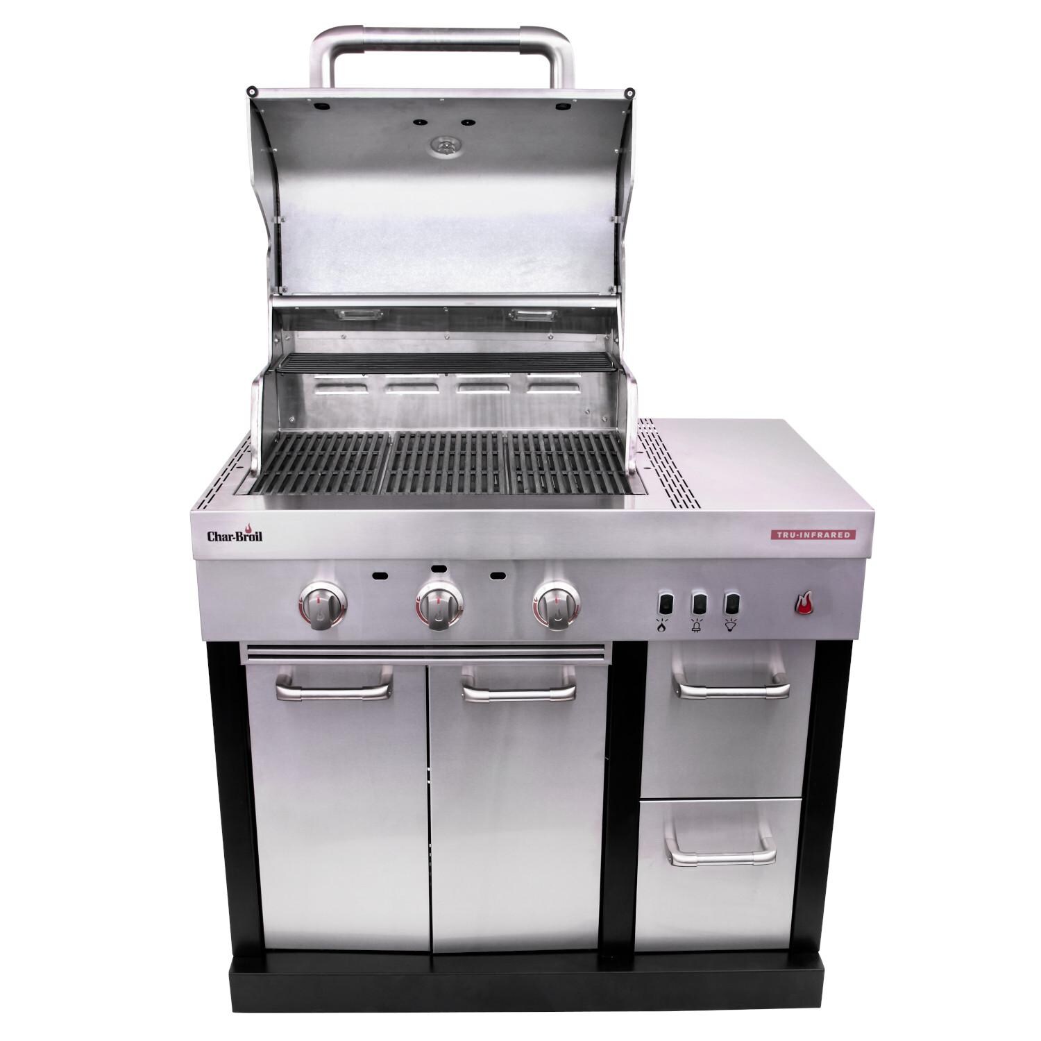 Char-Broil Medallion Series Modular Outdoor Kitchen Amplifire 3-Burner Propane Gas Grill