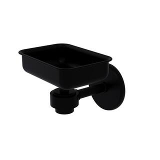 Allied Brass Satellite Orbit One Wall Mounted Soap Dish in Matte Black 7132-BKM