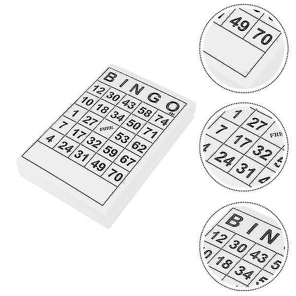 120 Bingo Card Tabletop Game Supplies