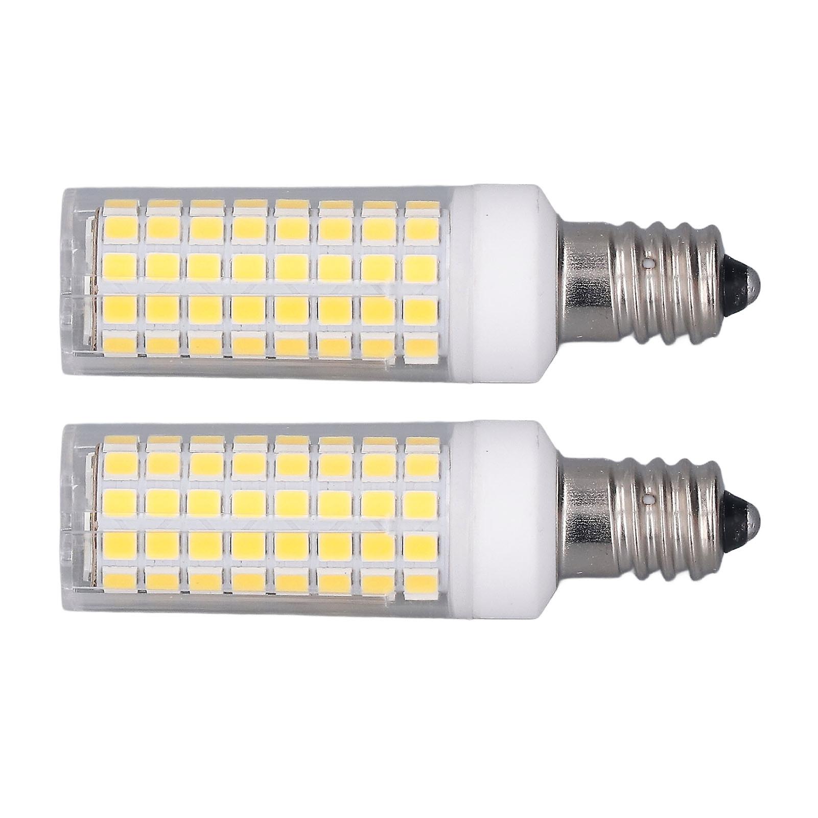 2 PCS LED Corn Bulb 102 LEDs 10W Dimmable PC Ceramic Energy Saving E12 Bulb for Home Lighting AC 100 to 120V Natural Light