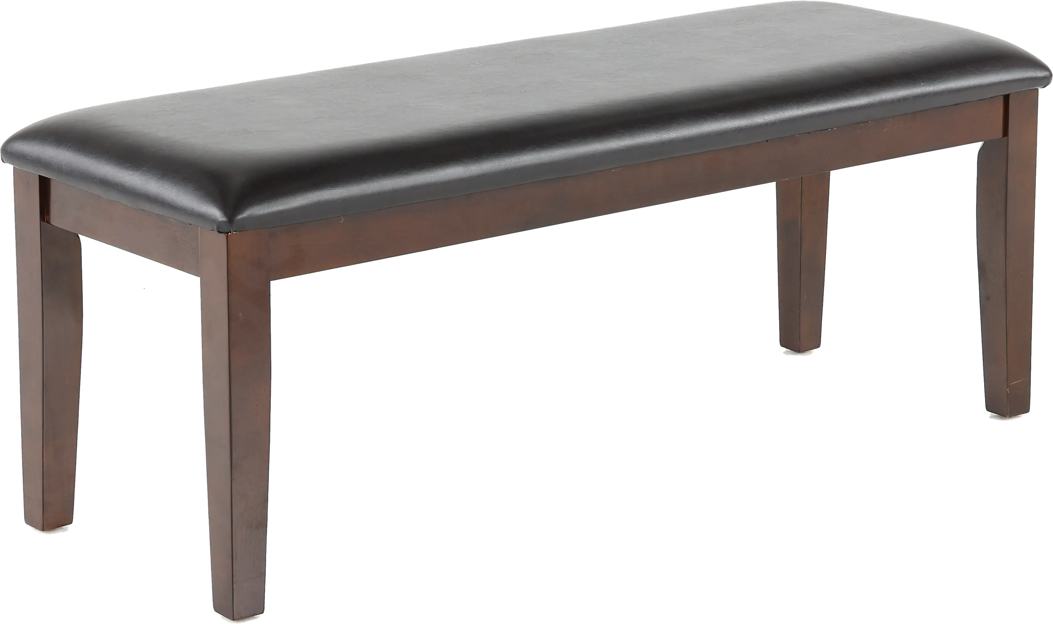 Brent Dark Cherry Upholstered Dining Bench