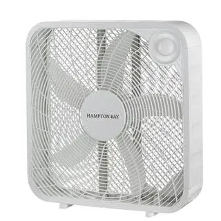 Hampton Bay 20 in. 3-Speed Indoor Box Fan in White FB50-16H