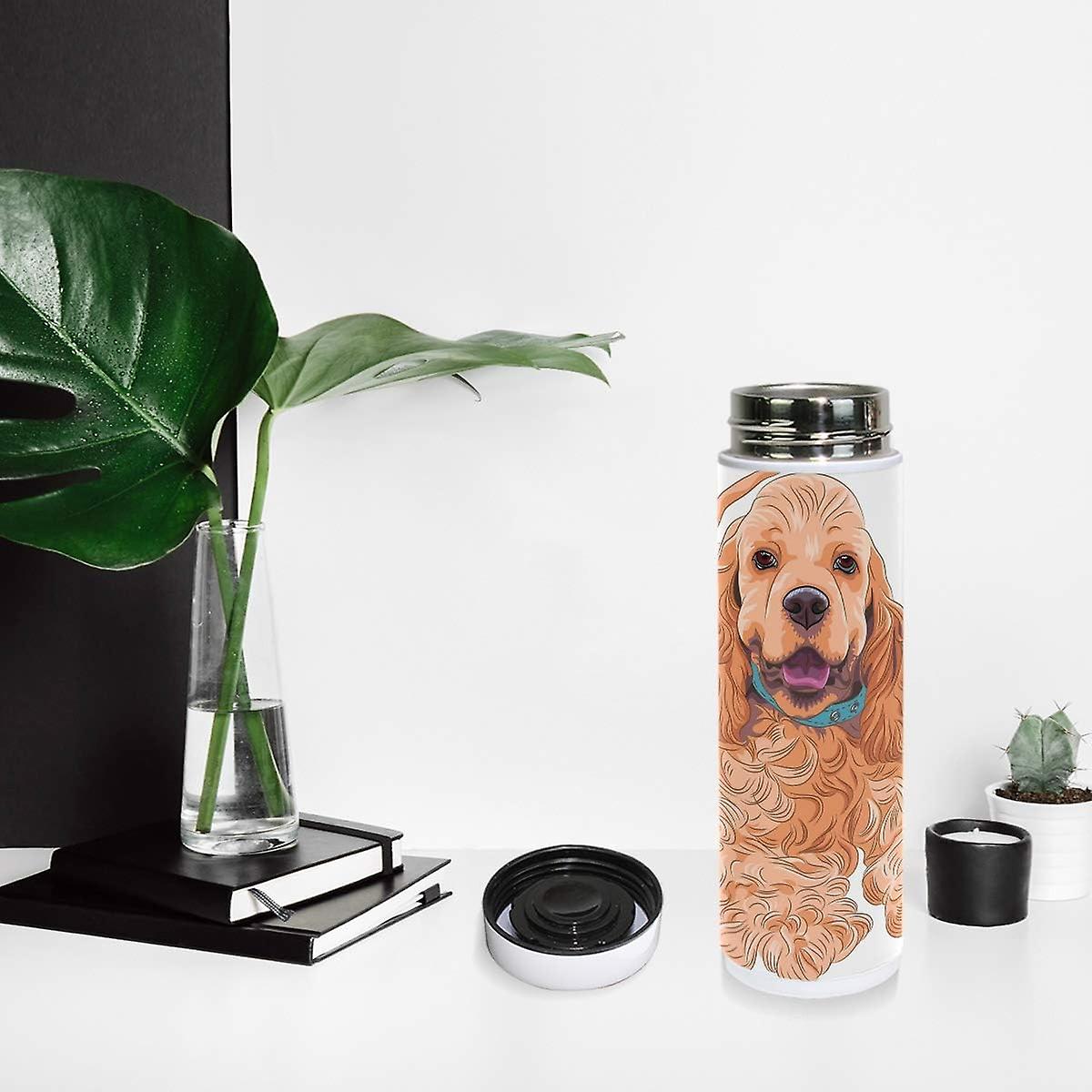 Vacuum Insulated Stainless Steel Water Bottle Cocker Spaniel Dog Thermos Tumbler Portable Hyrdoflask Travel Mug