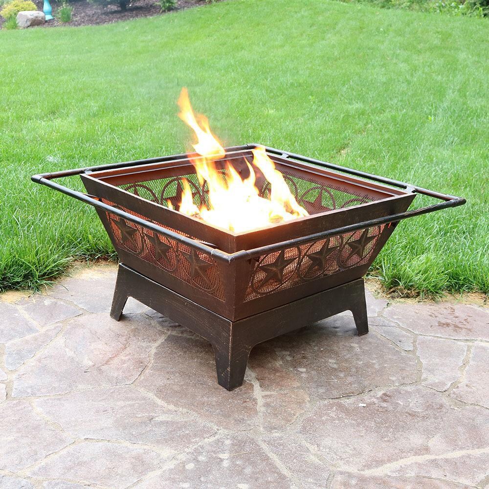 Ultimate Patio 32-Inch Steel Galaxy Wood Burning Fire Pit