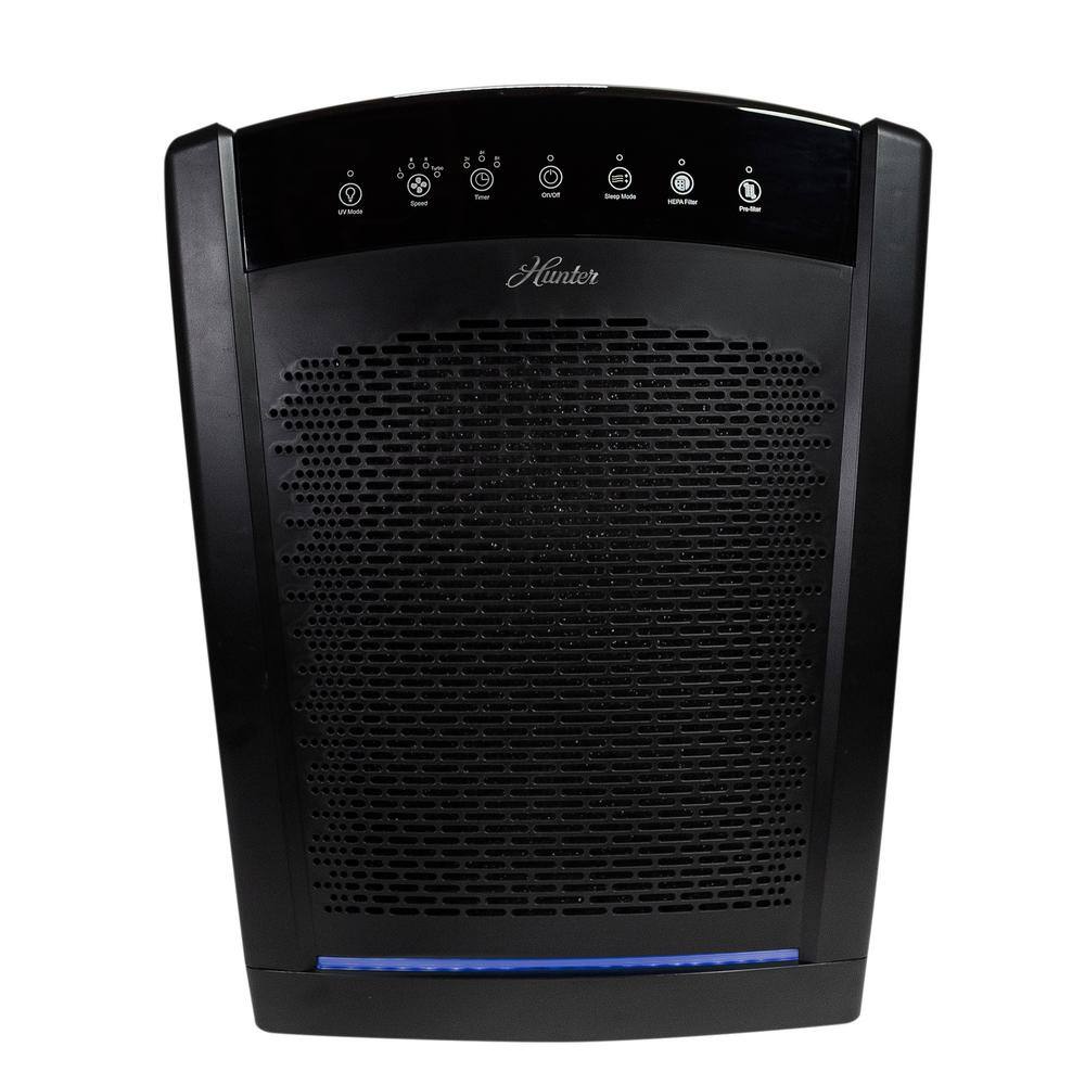 Hunter Large UVC Multi-Room Console Air Purifier in Black