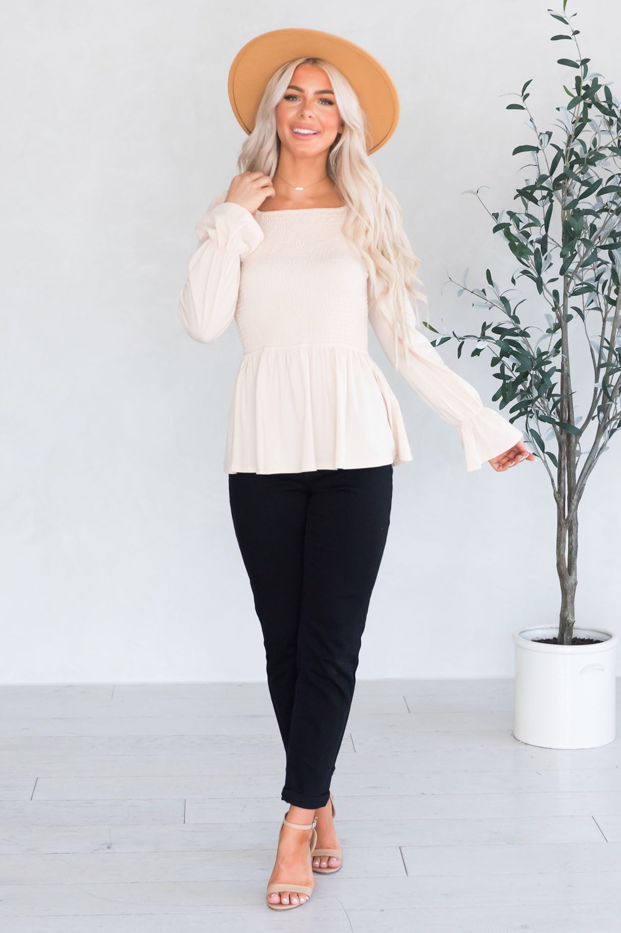 The Perfect Time Modest Blouse