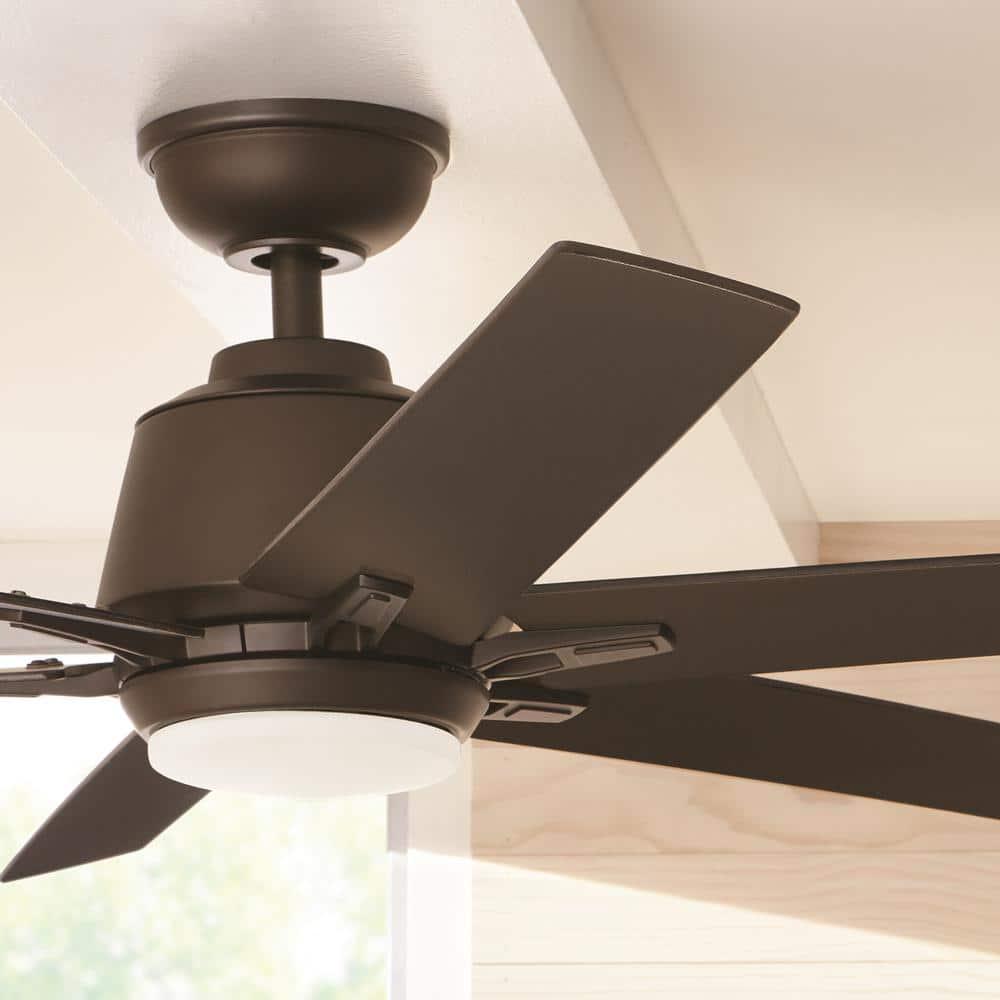 Home Decorators Collection Kensgrove 54 in Integrated LED Indoor Espresso Bronze Ceiling Fan with Light Kit and Remote Control