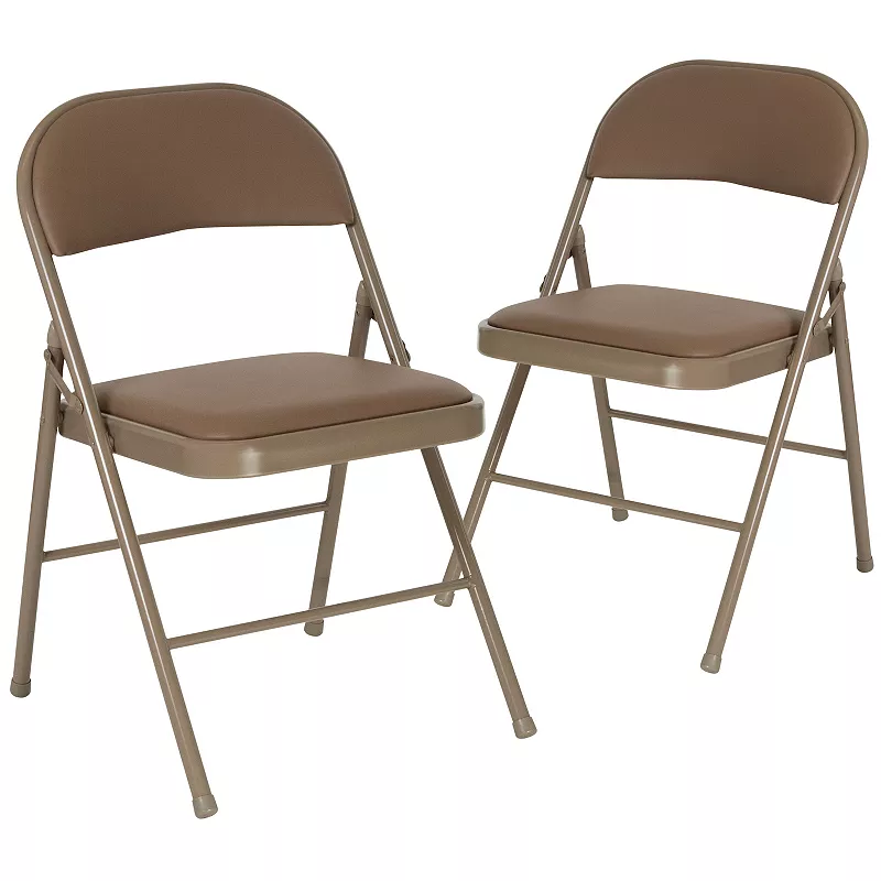 Flash Furniture Hercules Series Vinyl Folding Chair 2-piece Set