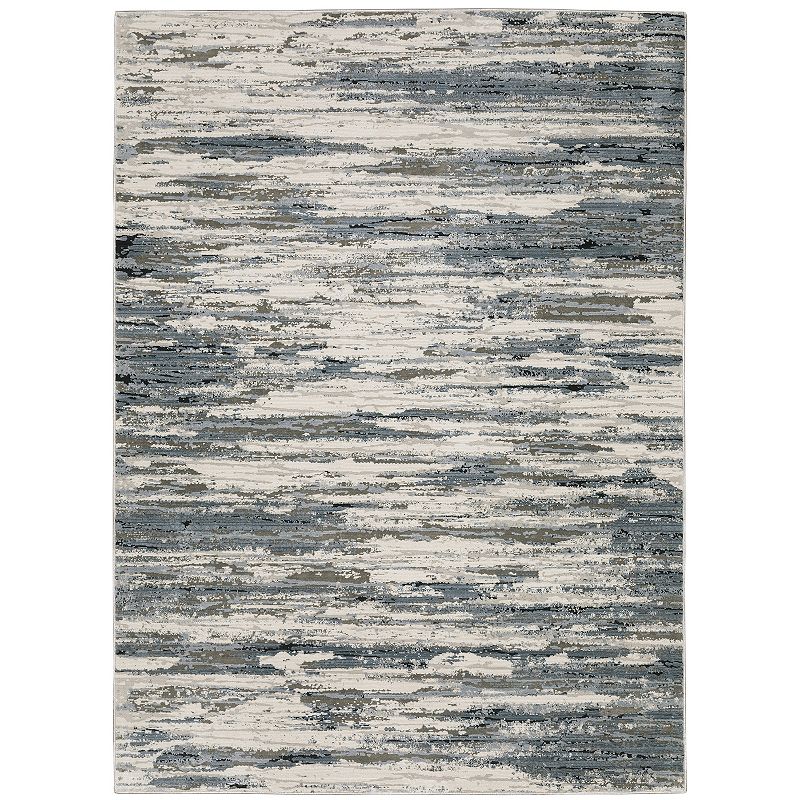 StyleHaven Cameron Distressed Waves Abstract Area Rug