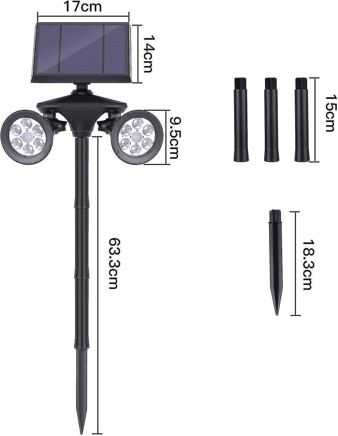 Solar Lights For Outdoor Use With Motion Sensor 4500mah Duals