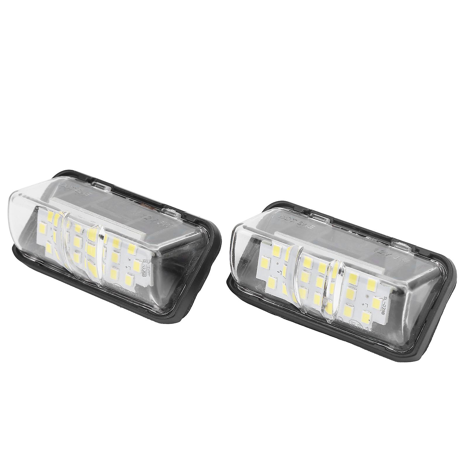 Pair Of License Plate Lamp 300lm High Brightness White Led Light Fit For Prius/alphard/verfire