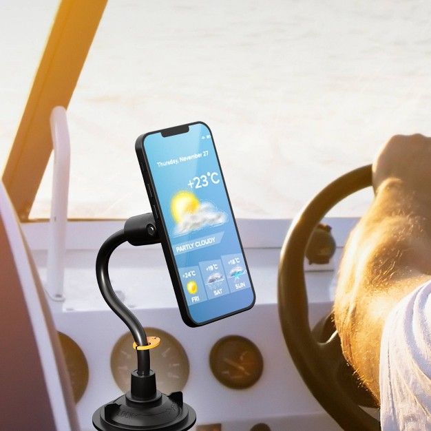 Armor All Magnetic Phone Mount With Gooseneck Cup Holder