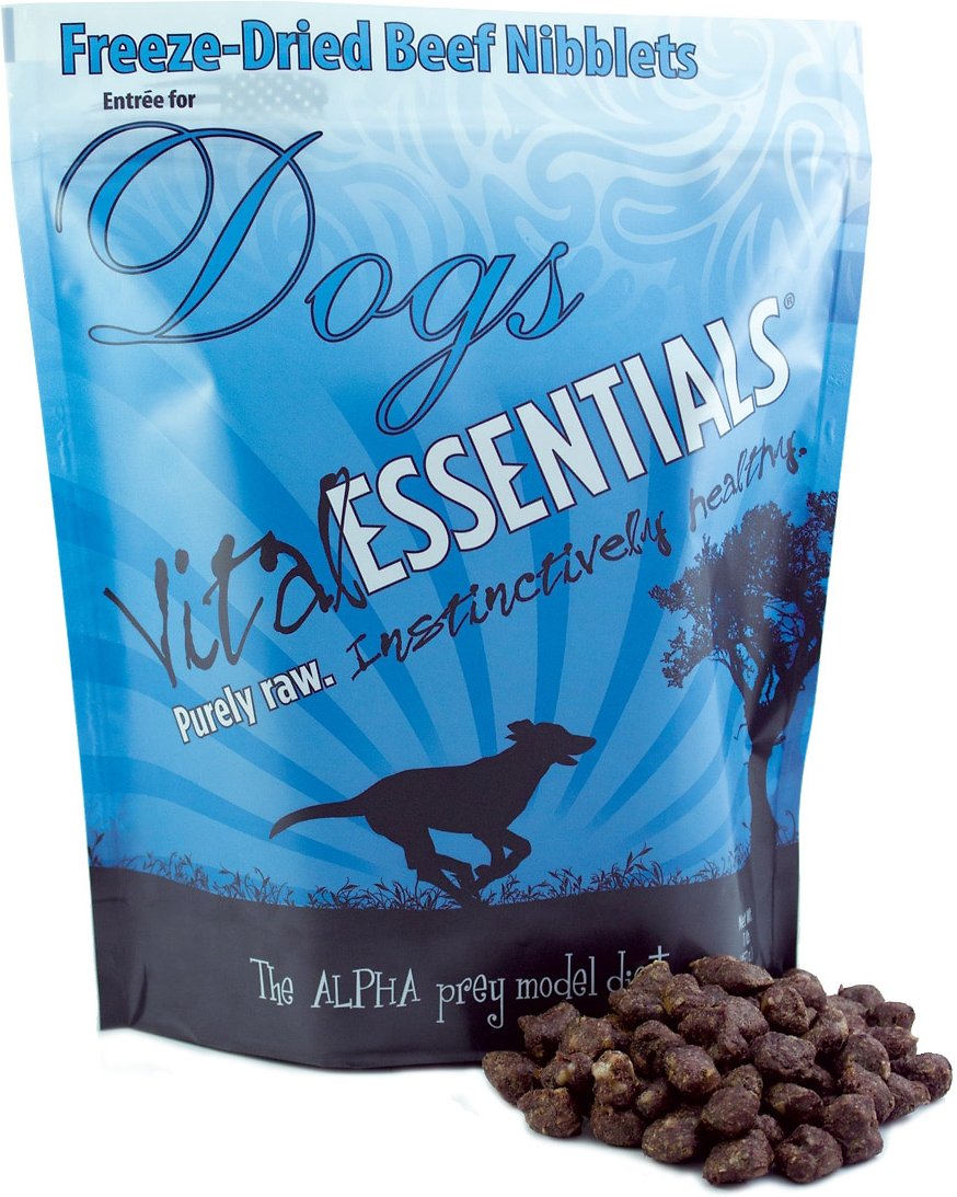 Vital Essentials Beef Entree Nibblets Grain Free Freeze Dried Raw Dog