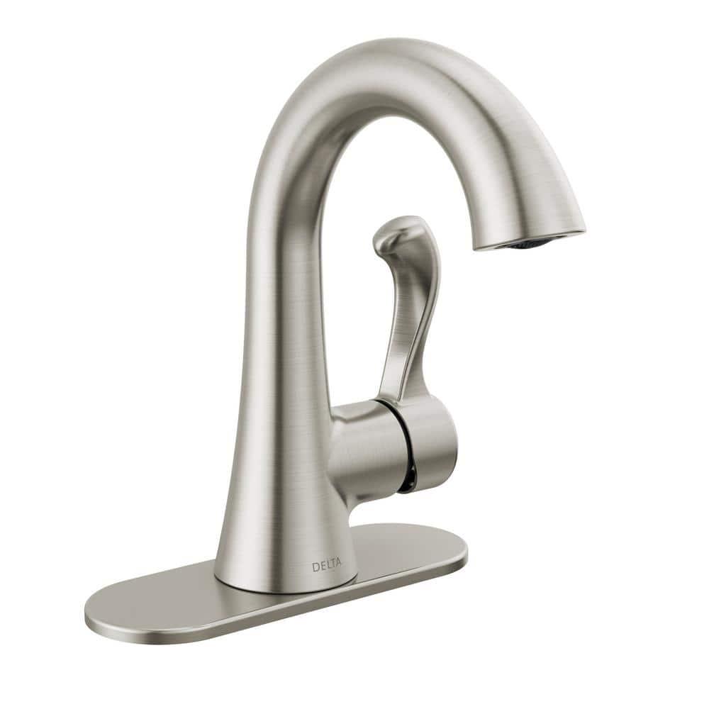 Delta Esato 4 in Centerset Single Handle Bathroom Faucet in Brushed Nickel