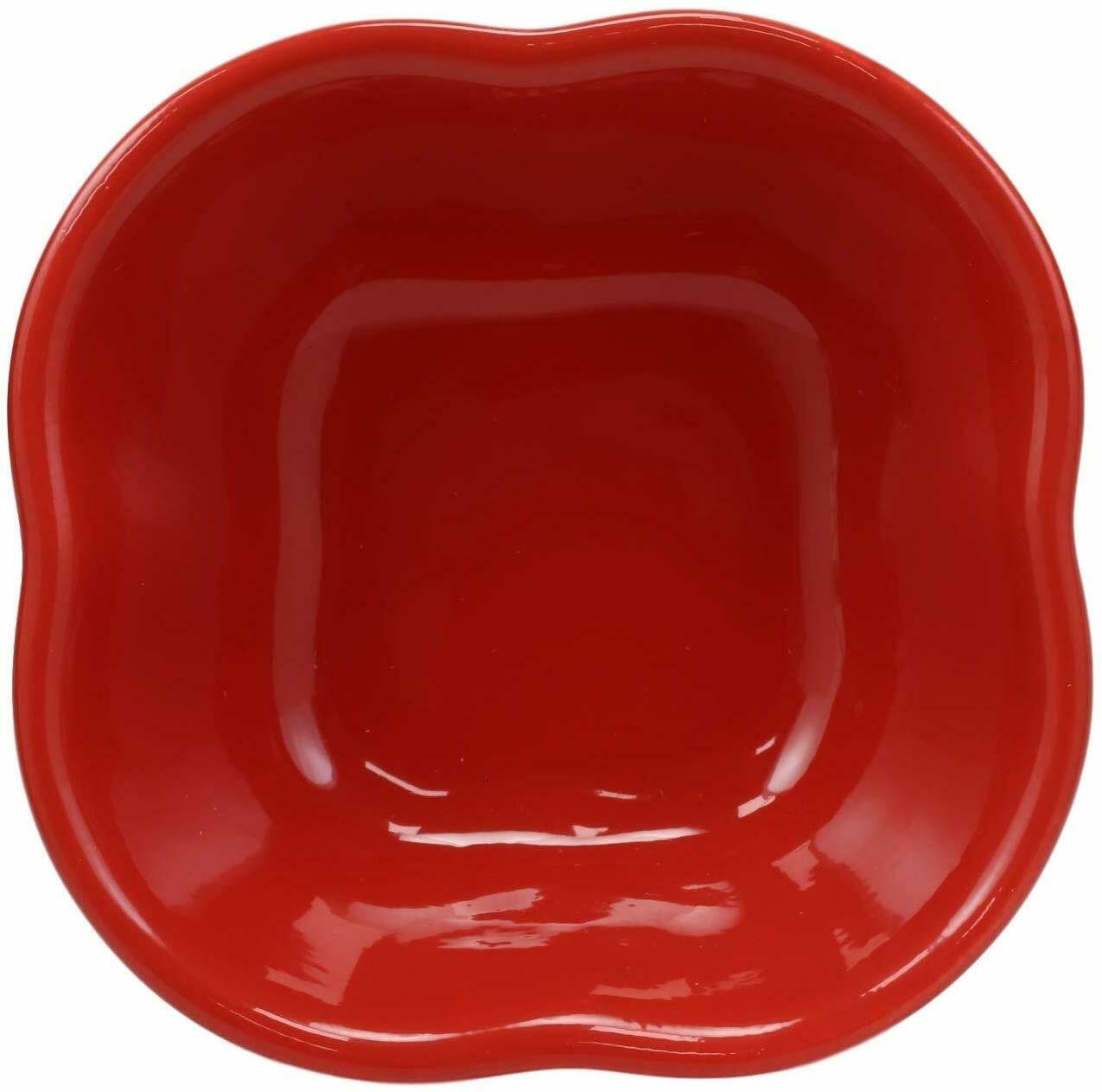 1 Ceramic Red Bell Pepper Vegetable 12oz Bowl Condiments Container Set Of 2 EBR02