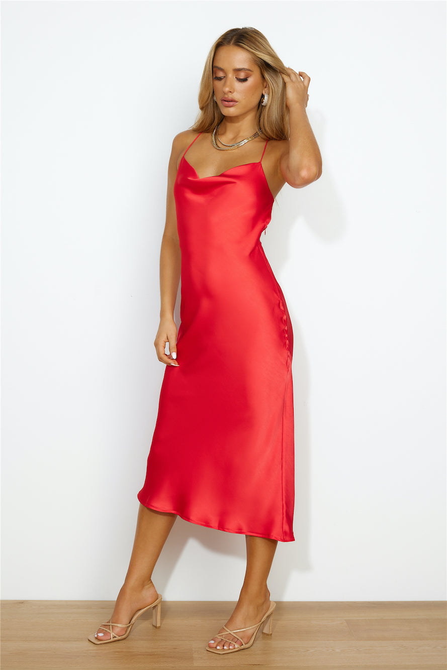 Universal Energy Maxi Dress Red