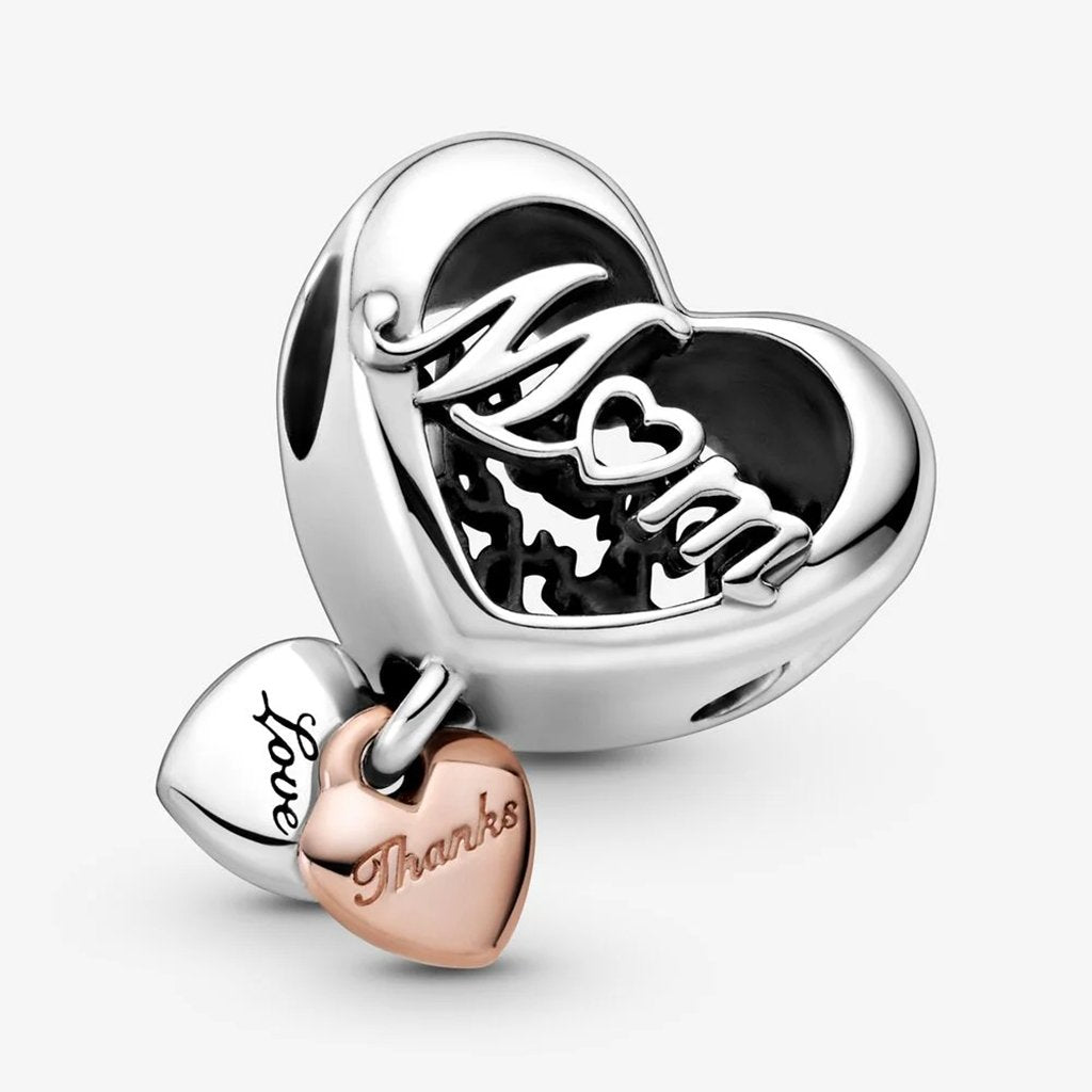 PANDORA  Love You Infinity Heart Dangle Charm