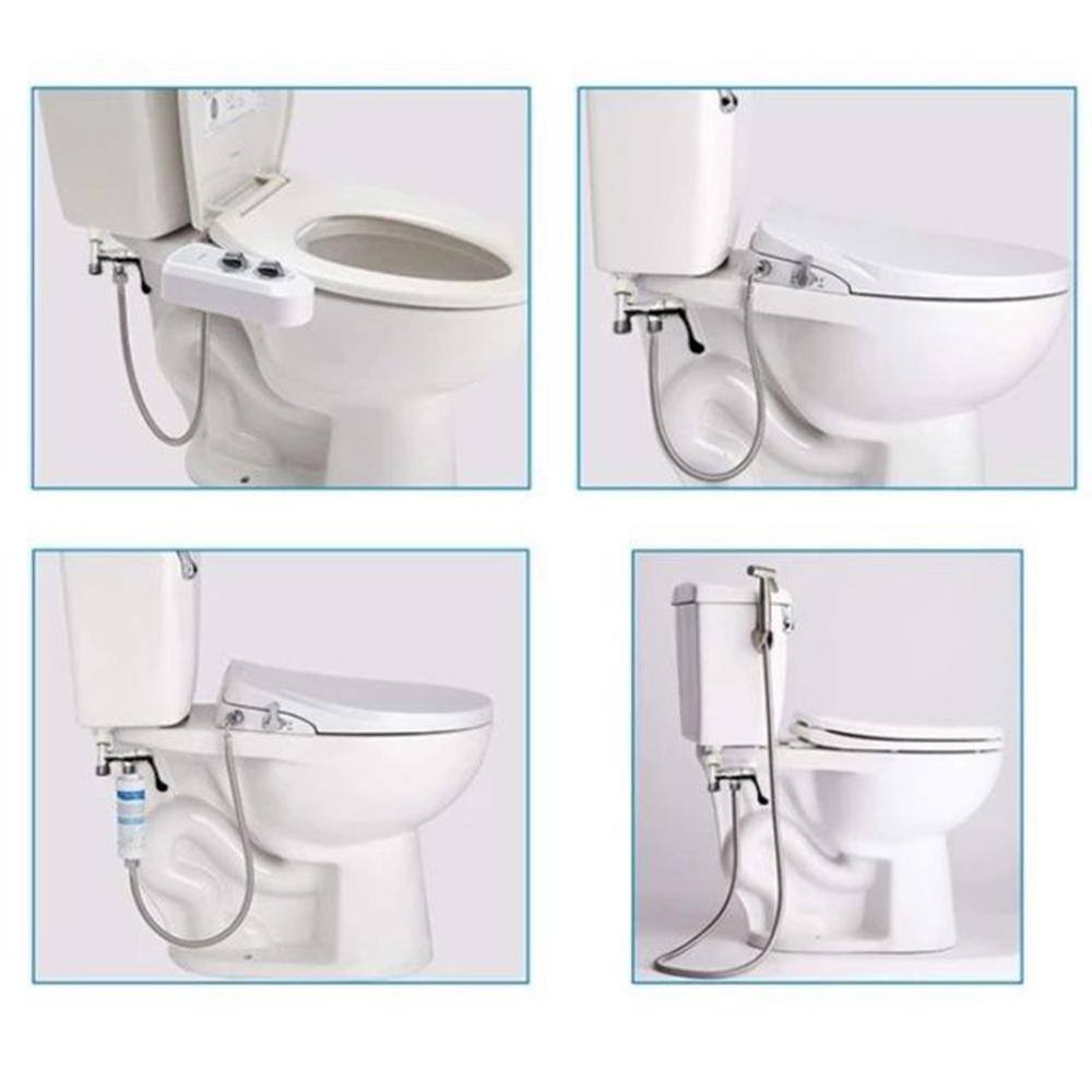 matrix decor Modern Single-Function Dual-Mount Handheld Bidet Sprayer in Stainless Steel MD-ALP33301NC