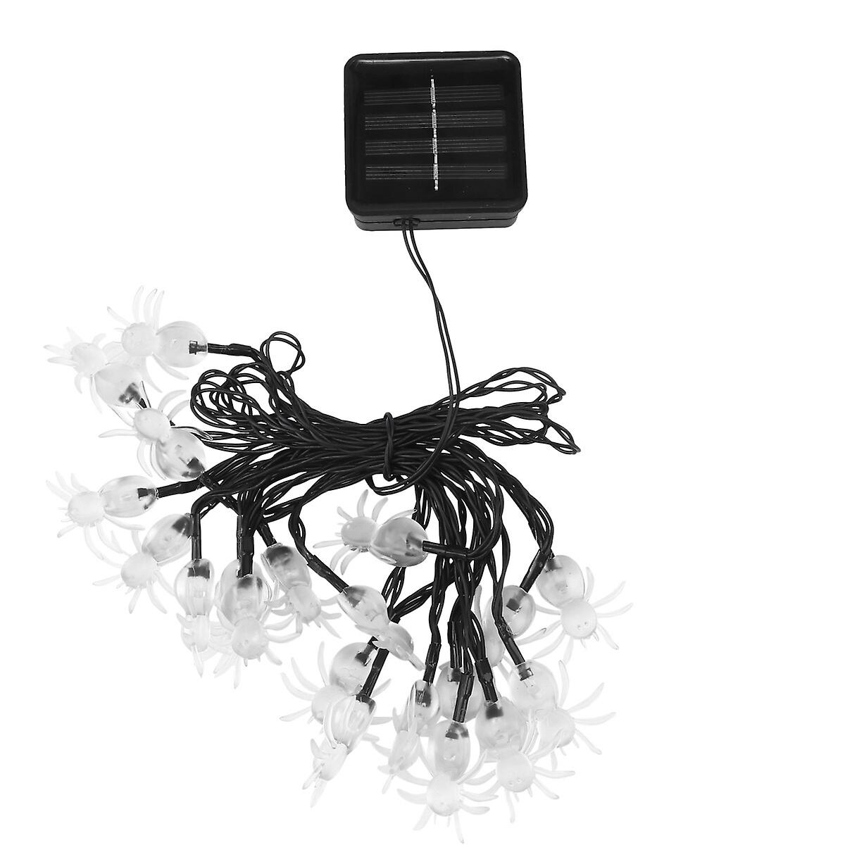 Halloween Spider Shape String Light Solar Energy Outdoor String Lamp (20leds)